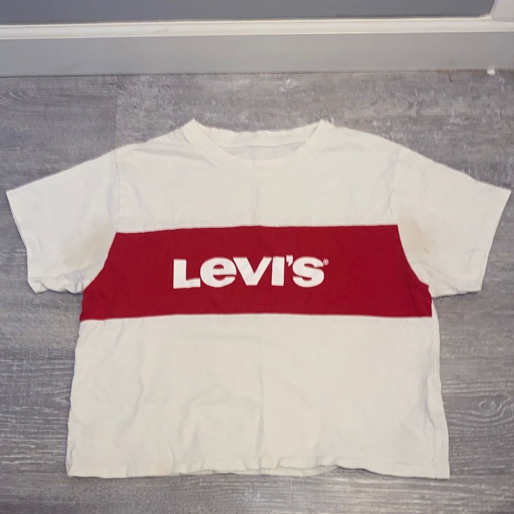 Levi's Kids Tee in White and Red